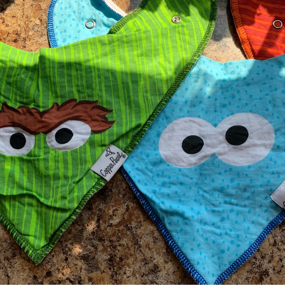 Copper Pearl Bandana Bibs Sesame Street - Picture 2 of 4